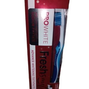 Caja con Cepillo y tubo de pasta dental